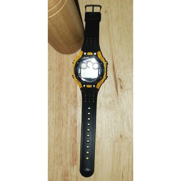 Chrono Yellow Black Water Resistant 3Bar Watch NICE GIFT Brand New Nwot - Picture 5 of 6